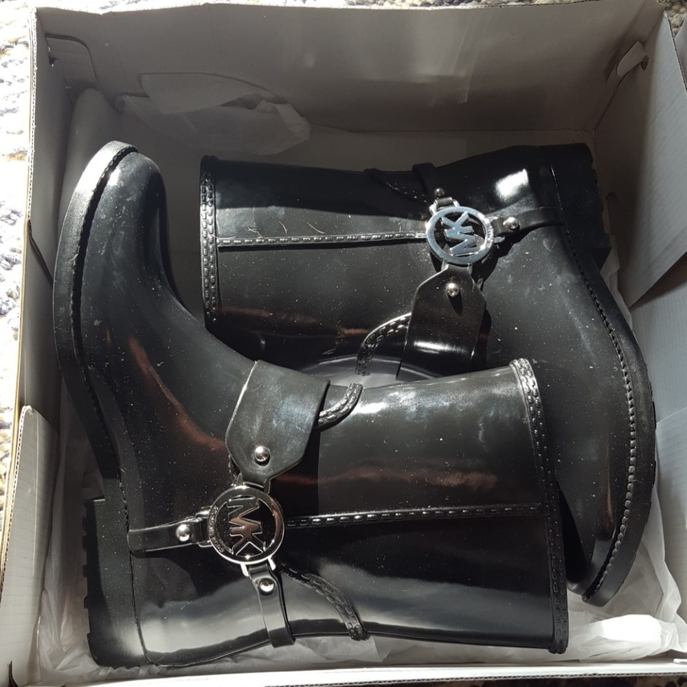 Mk ankle rain boots
